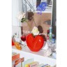 Ваза для цветов love, 15,5 см, красная (77305)
