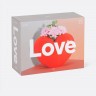 Ваза для цветов love, 15,5 см, красная (77305)