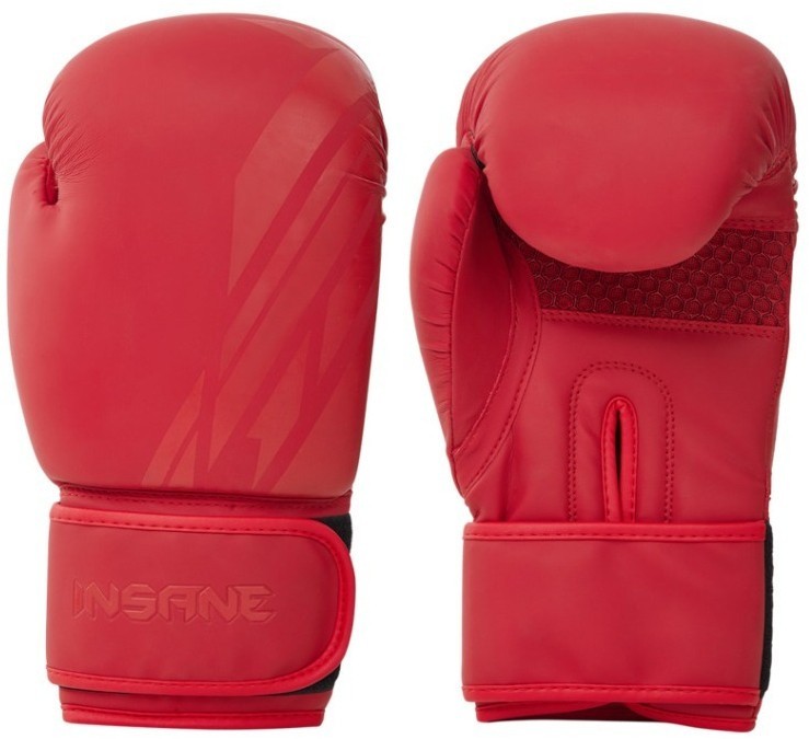 Перчатки боксерские INSANE ORO, ПУ, красный, 8 oz (2108351)