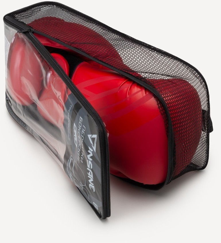 Перчатки боксерские INSANE ORO, ПУ, красный, 8 oz (2108351)