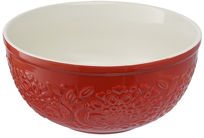 Миска для смешивания birds of paradise, 4,2 л, красная (76815)