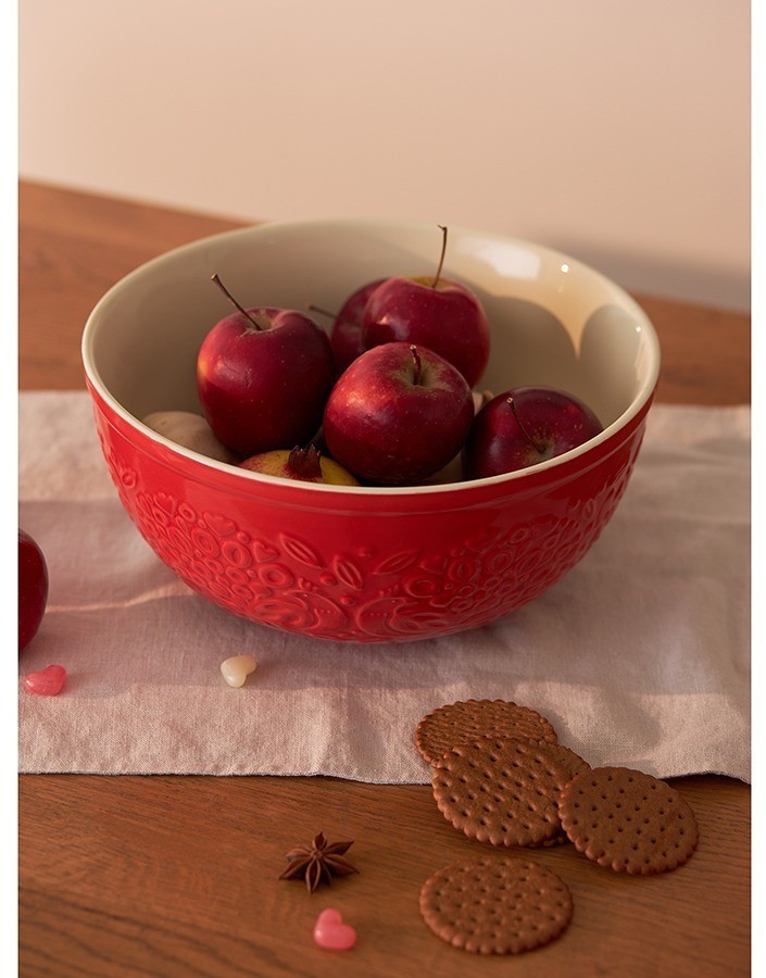 Миска для смешивания birds of paradise, 4,2 л, красная (76815)