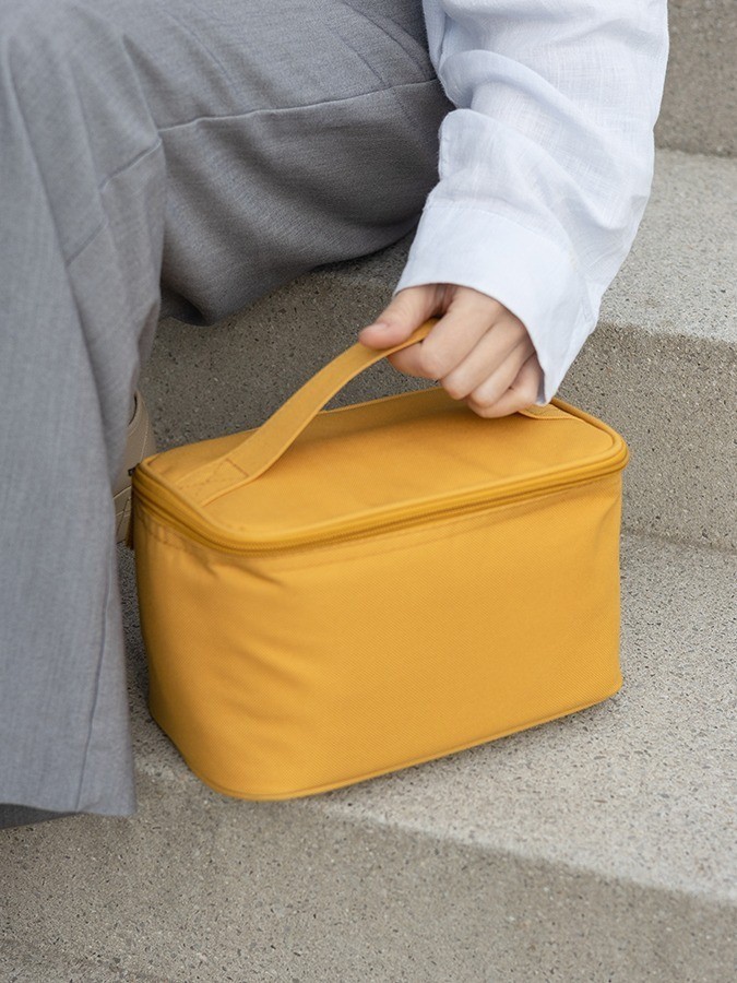 Термосумка для ланч-бокса/косметики/лекарств smart picnic, s, горчичная (79195)