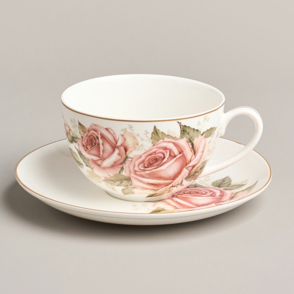 Чайный набор lefard "корейская роза" на 6 пер. 12 пр. 300 мл (590-680)