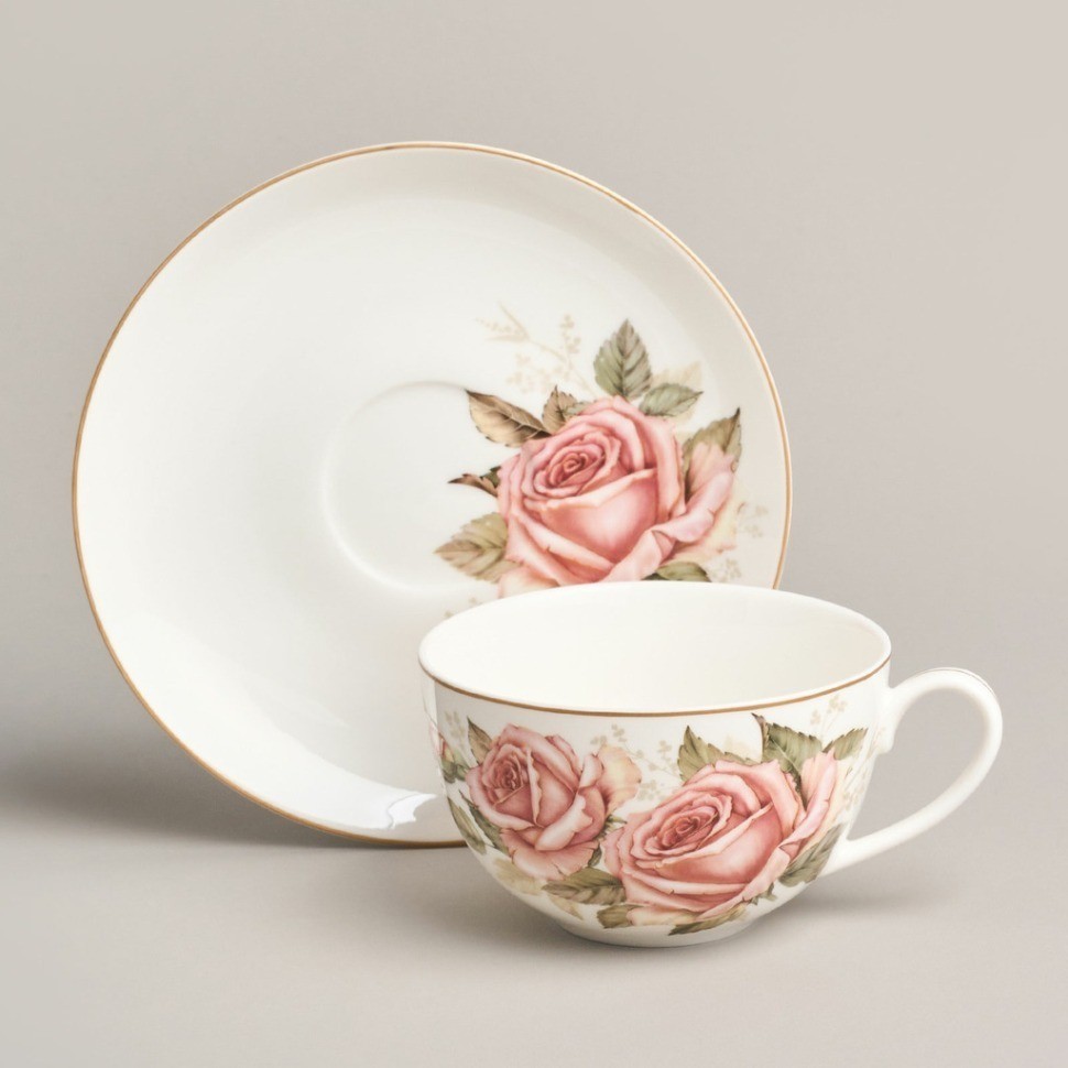 Чайный набор lefard "корейская роза" на 6 пер. 12 пр. 300 мл (590-680)