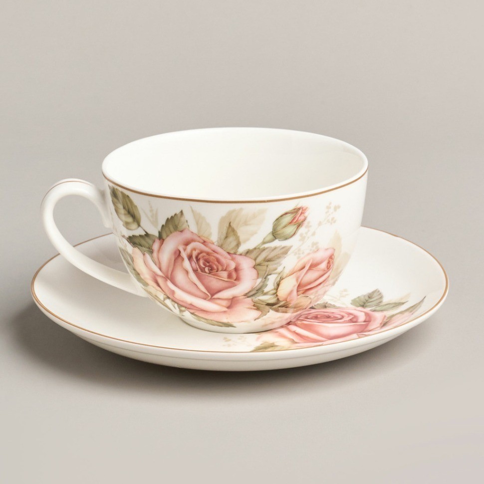 Чайный набор lefard "корейская роза" на 6 пер. 12 пр. 300 мл (590-680)