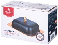 Масленка agness с металл. крышкой 19*12*7см (912-044)