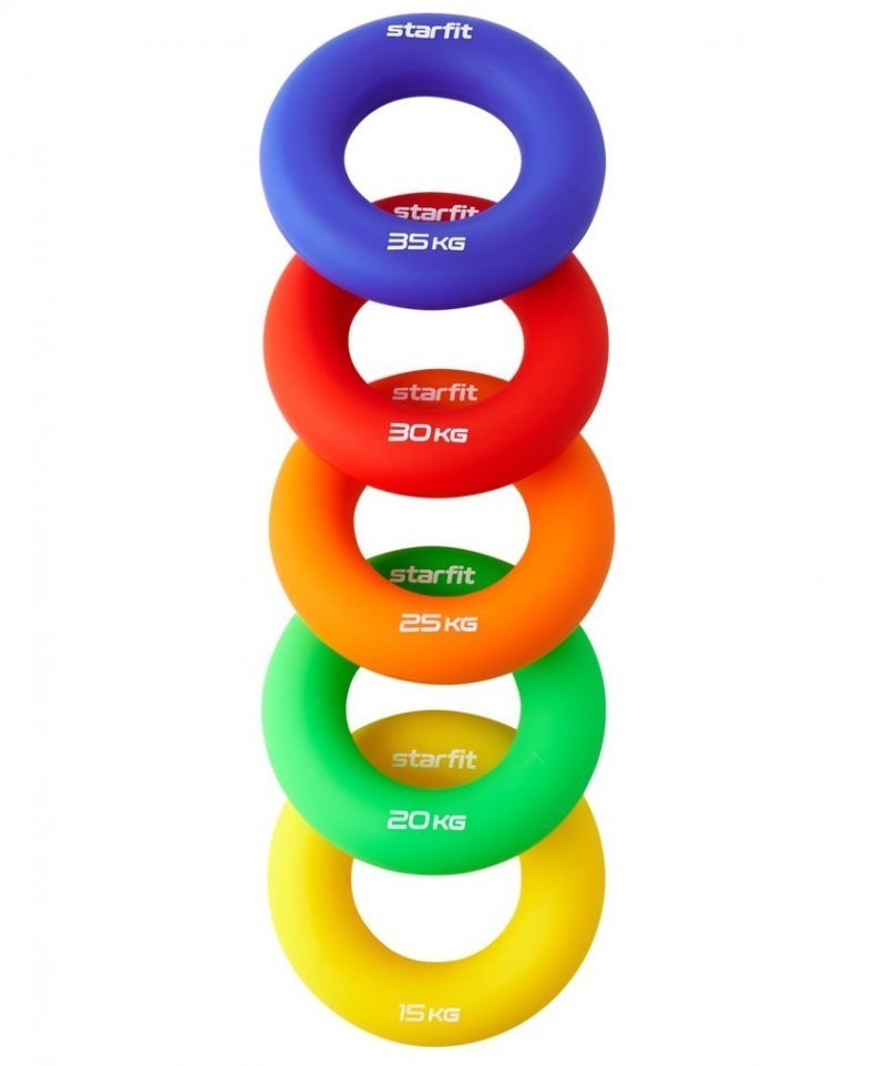 Эспандер кистевой STARFIT ES-404 Кольцо, 30 кг, силикагель, красный (1121042)