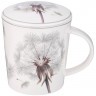 Кружка заварочная lefard dandelion с металл. ситом и фарфор. крышкой 320 мл (87-288)