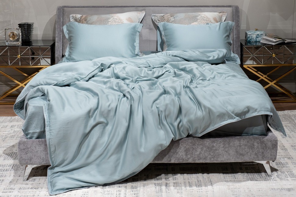 Пододеяльник тенсель бирюзовый 145*210 (TT-00011361)