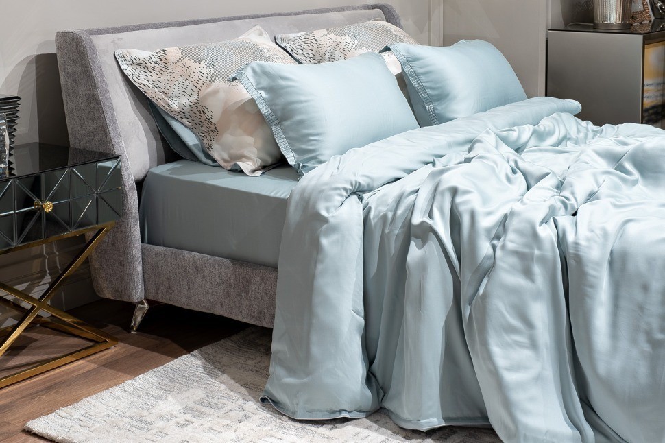 Пододеяльник тенсель бирюзовый 145*210 (TT-00011361)