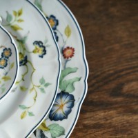 Тарелка LFLO032BL005320, 32 см, фарфор, white, blue, LE COQ