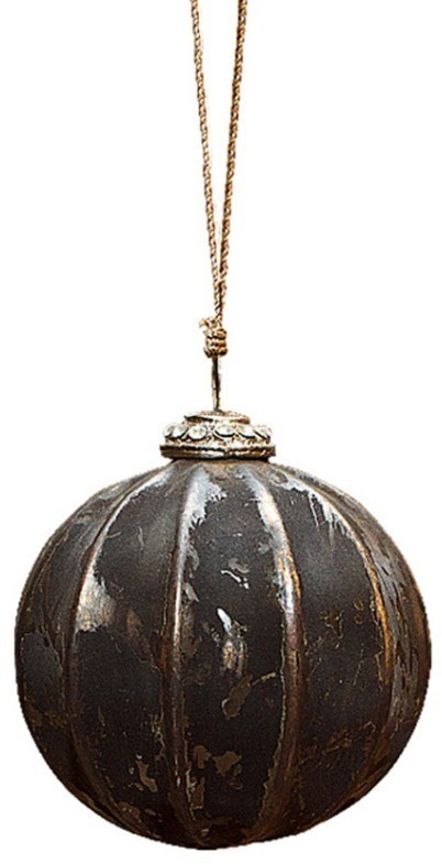 Новогодняя игрушка Ksa/5494, 13, стекло, металл, black gold, ROOMERS FURNITURE