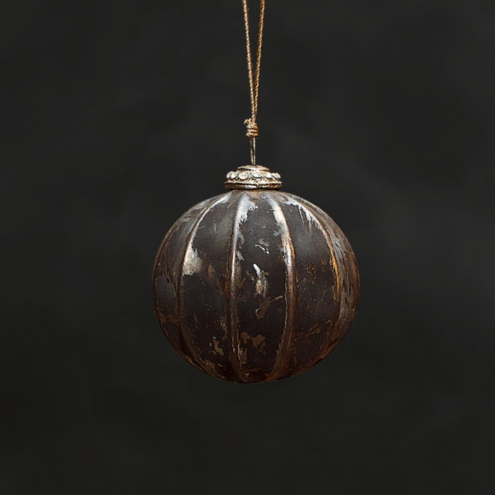 Новогодняя игрушка Ksa/5494, 13, стекло, металл, black gold, ROOMERS FURNITURE