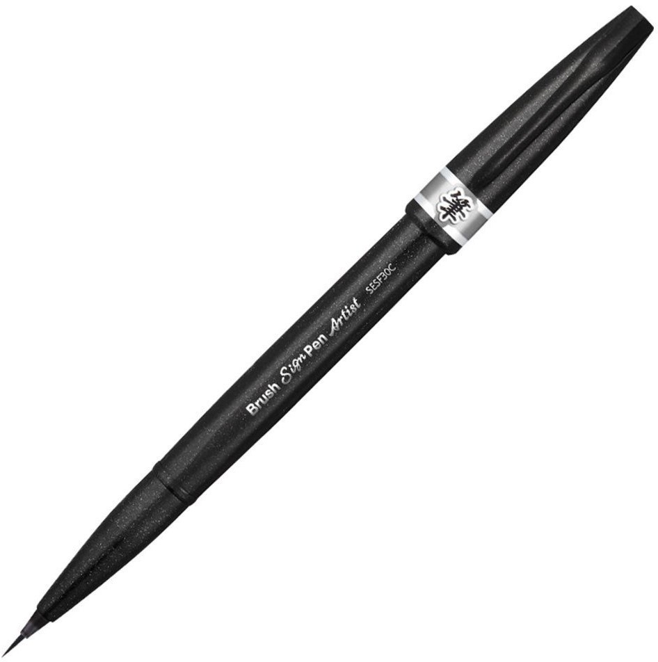 Ручка-кисть Pentel Brush Sign Pen Artist серая SESF30C-N (69543)