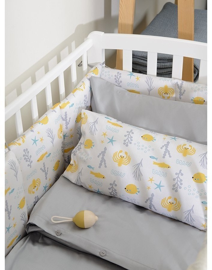 Наволочка из сатина светло-серого цвета из коллекции essential, 40х60 см (71565)