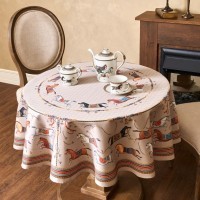 Скатерть круглая &quot;passage&quot;150 см  ,капучино, 100% хлопок ,твил Lefard (850-760-24)