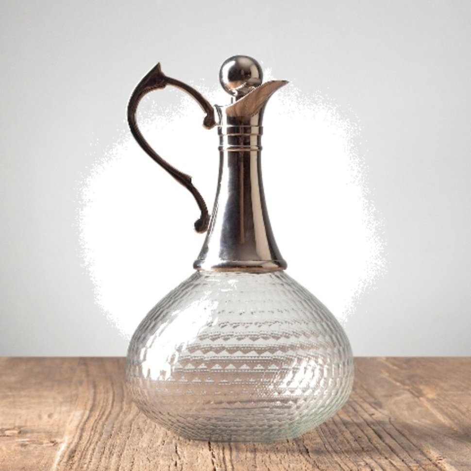 Графин RO-5350/HMN, металл, стекло, chrom, ROOMERS TABLEWARE