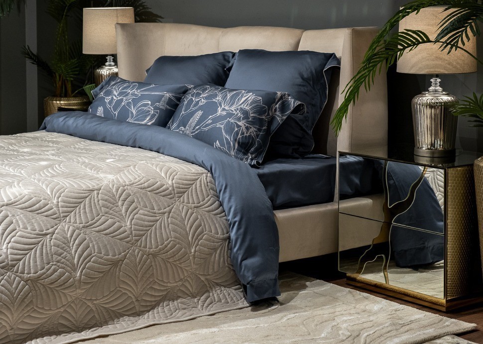 Покрывало Флора кремовое 240*260 (TT-00013972)