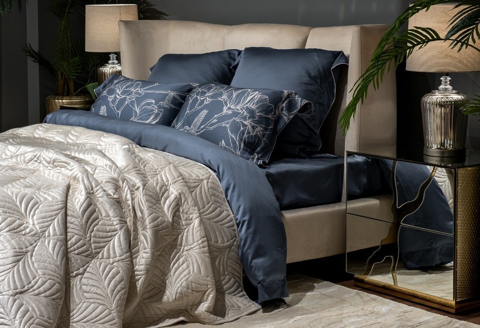 Покрывало Флора кремовое 240*260 (TT-00013972)