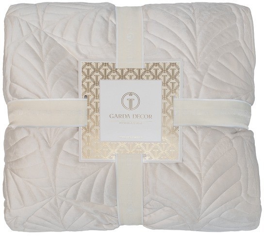 Покрывало Флора кремовое 240*260 (TT-00013972)