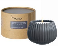 Свеча ароматическая green tea &amp; pear blossom из коллекции edge, серый, 30 ч (75642)