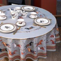 Скатерть круглая  &quot;passage&quot; ,d190см, 100% хлопок,твил c пропиткой, серый Lefard (850-761-25)