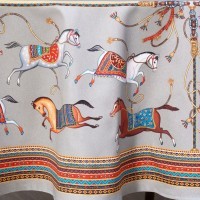 Скатерть круглая  &quot;passage&quot; ,d190см, 100% хлопок,твил c пропиткой, серый Lefard (850-761-25)