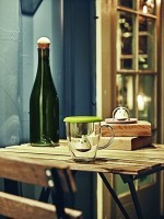 Емкость для заваривания чая с крышкой birdie swing зелёная (54966)