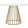 Стол обеденный tyra, D110 см, белый/золотой (75790)