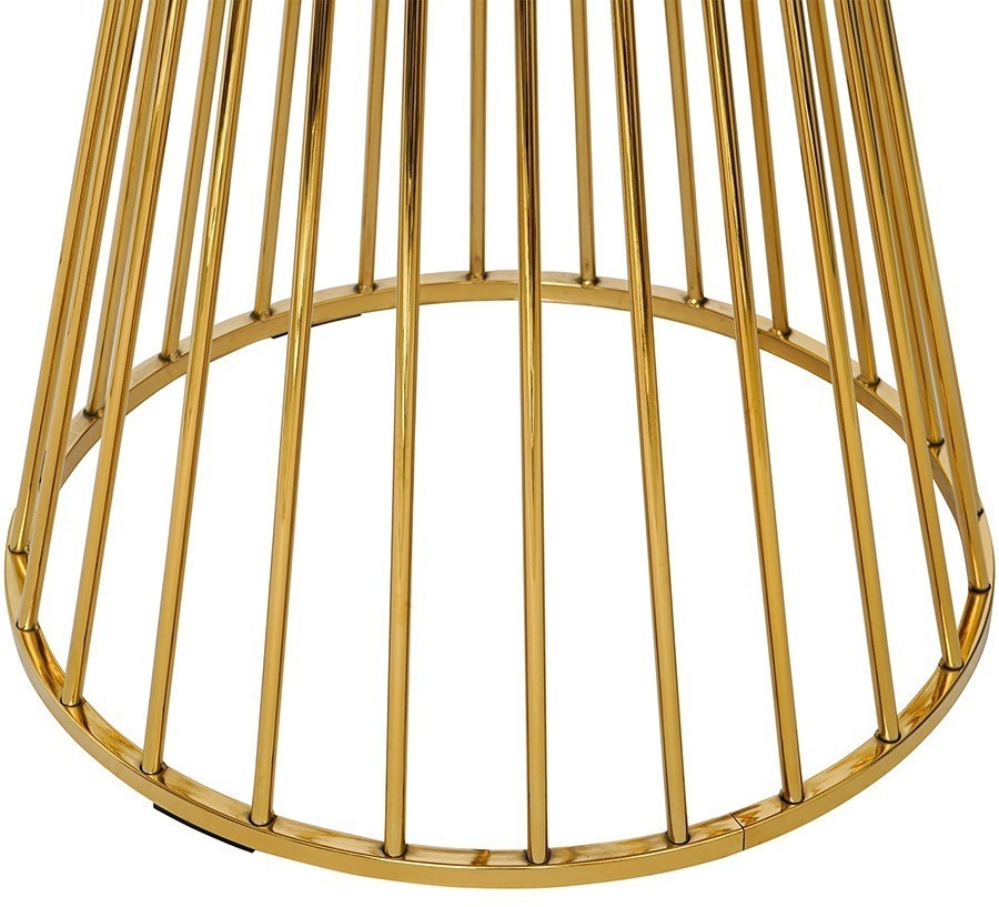 Стол обеденный tyra, D110 см, белый/золотой (75790)