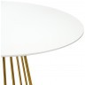 Стол обеденный tyra, D110 см, белый/золотой (75790)