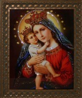 Картина Мадонна с кристаллами Swarovski (1721)