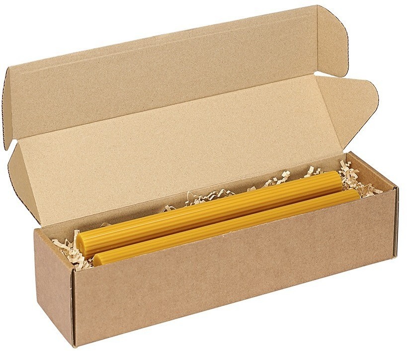 Набор из двух свечей цвета карри из коллекции edge, 24,5 см (77668)