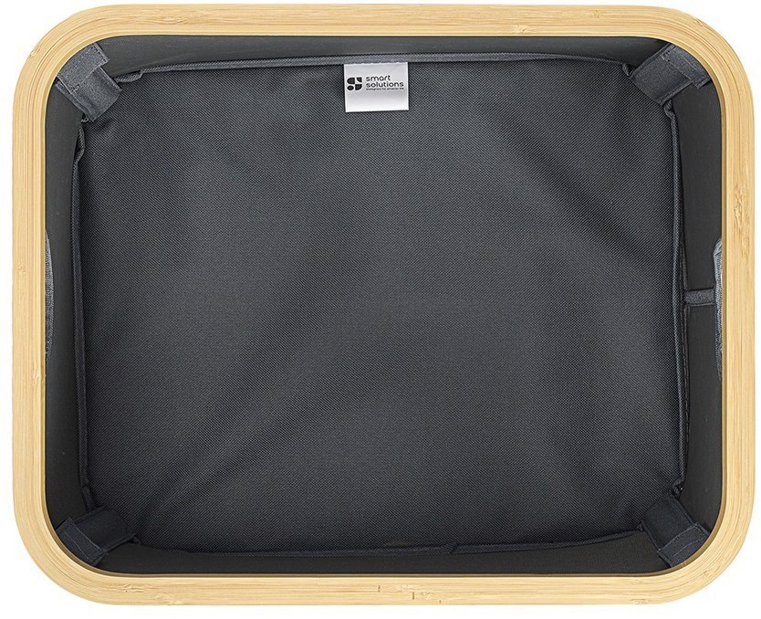 Корзина для белья neat low, 40x33x20 см, серая (77865)