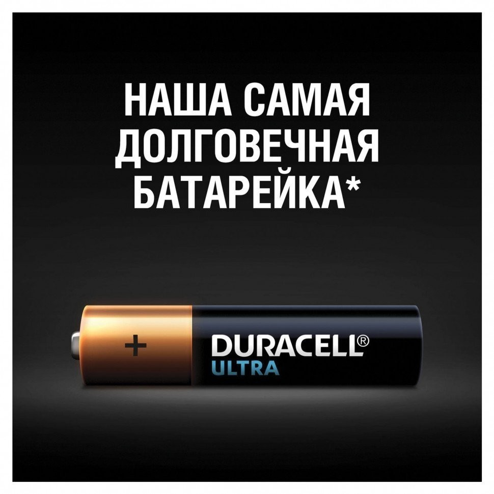 Батарейки алкалиновые Duracell Ultra Power LR03 (AAA) 4 шт (76388)