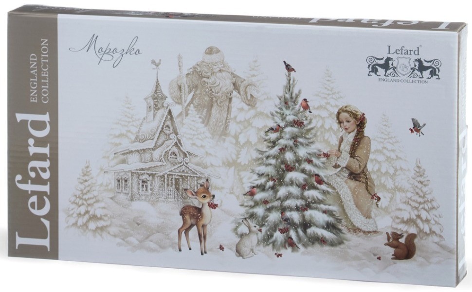 Блюдо lefard "морозко" 35,5 см овальное (441-045)
