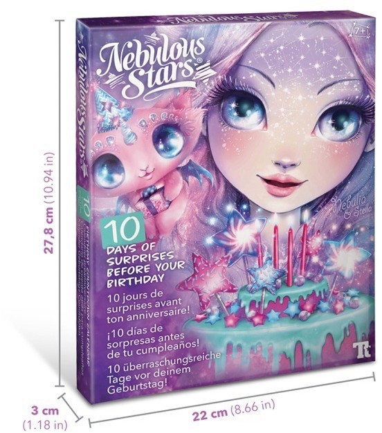 Серия Nebulia: Подарочный набор для девочек ко Дню рождения - обратный календарь (10 подарков) (11131_NSDA)