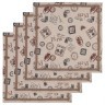 Набор салфеток из 4-х шт "рататуй",40х40см, 100% х\б, бежевый SANTALINO (850-454-11)