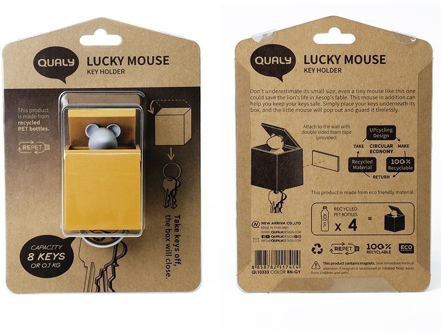 Держатель для ключей lucky mouse (68789)