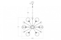 Светильник потолочный золотой d80 (TT-00001075)