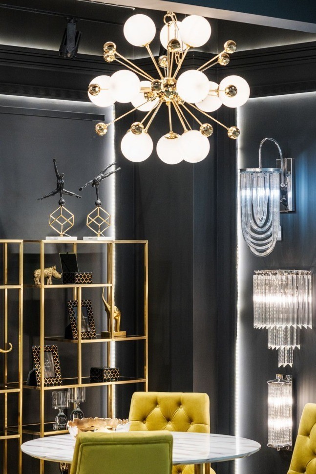 Светильник потолочный золотой d80 (TT-00001075)