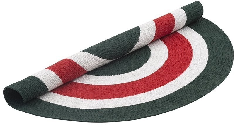 Ковер из хлопка target темно-зеленого цвета из коллекции ethnic, D90 см (74494)