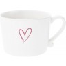 Bastion Collections Кружка White Нeart Red Debossed RJ/CUP 011 RED