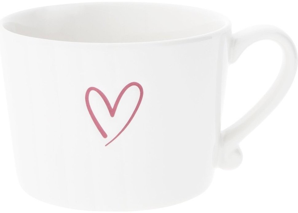 Bastion Collections Кружка White Нeart Red Debossed RJ/CUP 011 RED