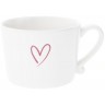 Bastion Collections Кружка White Нeart Red Debossed RJ/CUP 011 RED
