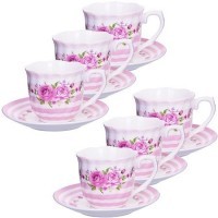 Кофейный набор 12пр (чашка+блюдце) LR (25956)