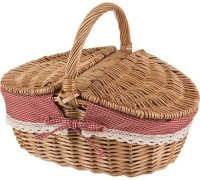 Корзина для пикника  с ручкой 32,5*23,5*17/23 см Lefard (119-252)