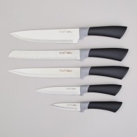 Набор ножей agness  на пластиковой подставке, 6 предметов (911-781)