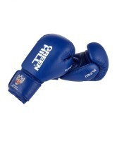 Перчатки боксерские Super BGS-2271F, 12 oz, к/з, синий (725020)